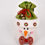 Maxbell Christmas Candy Bags Sack Drawstring Bag Xmas Gift Packing Pocket Snowman