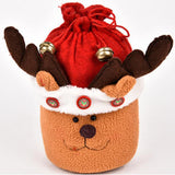 Maxbell Christmas Candy Bags Sack Drawstring Bag Xmas Gift Packing Pocket Elk