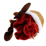 Maxbell Christmas Candy Bags Sack Drawstring Bag Xmas Gift Packing Pocket Elk