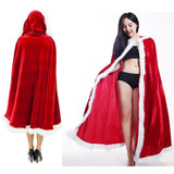Maxbell Christmas Cosplay Red Cloak Festival Hooded Cape Fancy Dress Costume Props