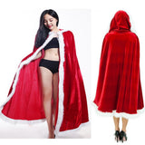 Maxbell Christmas Cosplay Red Cloak Festival Hooded Cape Fancy Dress Costume Props
