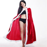 Maxbell Christmas Cosplay Red Cloak Festival Hooded Cape Fancy Dress Costume Props
