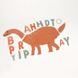 Maxbell Cute Dinosaur Happy Birthday Banner Kid Birthday Party Hanging Decoration