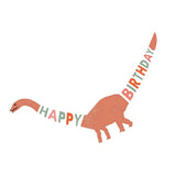Maxbell Cute Dinosaur Happy Birthday Banner Kid Birthday Party Hanging Decoration