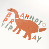 Maxbell Cute Dinosaur Happy Birthday Banner Kid Birthday Party Hanging Decoration