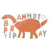 Maxbell Cute Dinosaur Happy Birthday Banner Kid Birthday Party Hanging Decoration