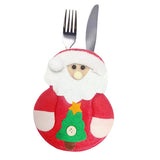Maxbell Christmas Tableware Bags Dinner Flatware Holder Decoration Santa