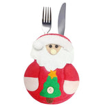 Maxbell Christmas Tableware Bags Dinner Flatware Holder Decoration Santa