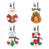 Maxbell Christmas Tableware Bags Dinner Flatware Holder Decoration Santa