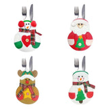 Maxbell Christmas Tableware Bags Dinner Flatware Holder Decoration Santa