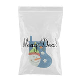 Maxbell Christmas Small Christmas Stockings Dinner Flatware Holder Decoration Blue