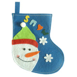Maxbell Christmas Small Christmas Stockings Dinner Flatware Holder Decoration Blue