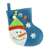 Maxbell Christmas Small Christmas Stockings Dinner Flatware Holder Decoration Blue