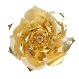 Maxbell DIY Rose Paper Flowers Wall Art Backdrop Wedding Birthday Party Decor Gold