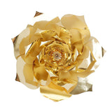 Maxbell DIY Rose Paper Flowers Wall Art Backdrop Wedding Birthday Party Decor Gold