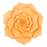 Maxbell DIY Rose Paper Flowers Wall Art Backdrop Wedding Birthday Party Decor Orange