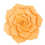 Maxbell DIY Rose Paper Flowers Wall Art Backdrop Wedding Birthday Party Decor Orange