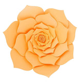 Maxbell DIY Rose Paper Flowers Wall Art Backdrop Wedding Birthday Party Decor Orange