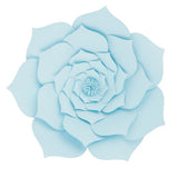Maxbell DIY Rose Paper Flowers Wall Art Backdrop Wedding Birthday Party Decor Blue