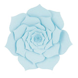 Maxbell DIY Rose Paper Flowers Wall Art Backdrop Wedding Birthday Party Decor Blue