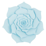 Maxbell DIY Rose Paper Flowers Wall Art Backdrop Wedding Birthday Party Decor Blue