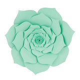 Maxbell DIY Rose Paper Flowers Wall Art Backdrop Wedding Birthday Party Decor Green