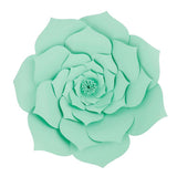 Maxbell DIY Rose Paper Flowers Wall Art Backdrop Wedding Birthday Party Decor Green