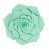Maxbell DIY Rose Paper Flowers Wall Art Backdrop Wedding Birthday Party Decor Green