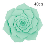 Maxbell DIY Rose Paper Flowers Wall Art Backdrop Wedding Birthday Party Decor Green