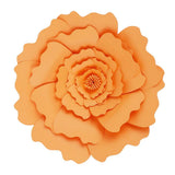 Maxbell DIY Paper Flowers Wall Art Backdrop Decor Wedding Party Photobooth Orange
