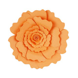 Maxbell DIY Paper Flowers Wall Art Backdrop Decor Wedding Party Photobooth Orange
