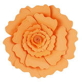 Maxbell DIY Paper Flowers Wall Art Backdrop Decor Wedding Party Photobooth Orange