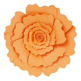 Maxbell DIY Paper Flowers Wall Art Backdrop Decor Wedding Party Photobooth Orange