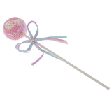 Birthday Party Cake Decoration Colour Sequined Ball Topper Sticks Pink