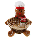 Max Christmas Gift Candy Storage Basket Home Party Table Decor Gingerbread Man