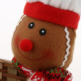 Max Christmas Gift Candy Storage Basket Home Party Table Decor Gingerbread Man