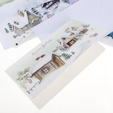 Maxbell 8pcs/set Merry Christmas Greeting Cards With Envelopes Xmas Gift Cards D