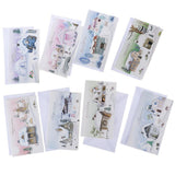 Maxbell 8pcs/set Merry Christmas Greeting Cards With Envelopes Xmas Gift Cards D