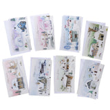 Maxbell 8pcs/set Merry Christmas Greeting Cards With Envelopes Xmas Gift Cards D
