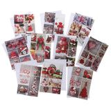 10pcs/set Merry Christmas Greeting Cards Holiday Xmas Cards with Envelope