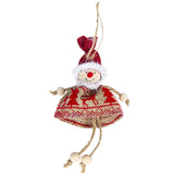 Christmas Snowman Doll Hanging Tree Ornaments Pendant Home Decorations Red