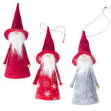 Maxbell 3pcs Christmas Red Hat Doll Xmas Tree Decor Hanging Ornaments Kids Gift Toys