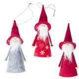 Maxbell 3pcs Christmas Red Hat Doll Xmas Tree Decor Hanging Ornaments Kids Gift Toys