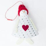 2pcs Christmas Snowman Santa Doll Xmas Tree Hanging Ornaments Gift Toys