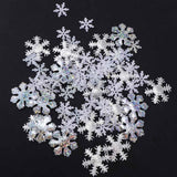 500Pcs Christmas Snowflakes Shaped Table Confetti Throwing Xmas Tabletop Decoration