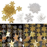 Maxbell 30pcs DIY Plastic Snowflake Christmas Pendants Xmas Hanging Decor Silver