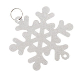 Maxbell 30pcs DIY Plastic Snowflake Christmas Pendants Xmas Hanging Decor Silver