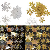 Maxbell 30pcs DIY Plastic Snowflake Christmas Pendants Xmas Hanging Decor Silver
