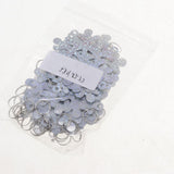 Maxbell 30pcs DIY Plastic Snowflake Christmas Pendants Xmas Hanging Decor Silver