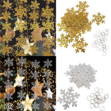 Maxbell 30pcs DIY Plastic Snowflake Christmas Pendants Xmas Hanging Decor Silver
